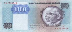 1000 Kwanzas 1987